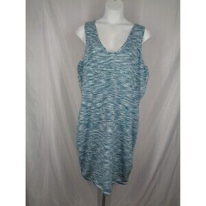 Lane Bryant Blue Marled Sleeveless Knit Sweater Dress Plus Size 26/28 New
